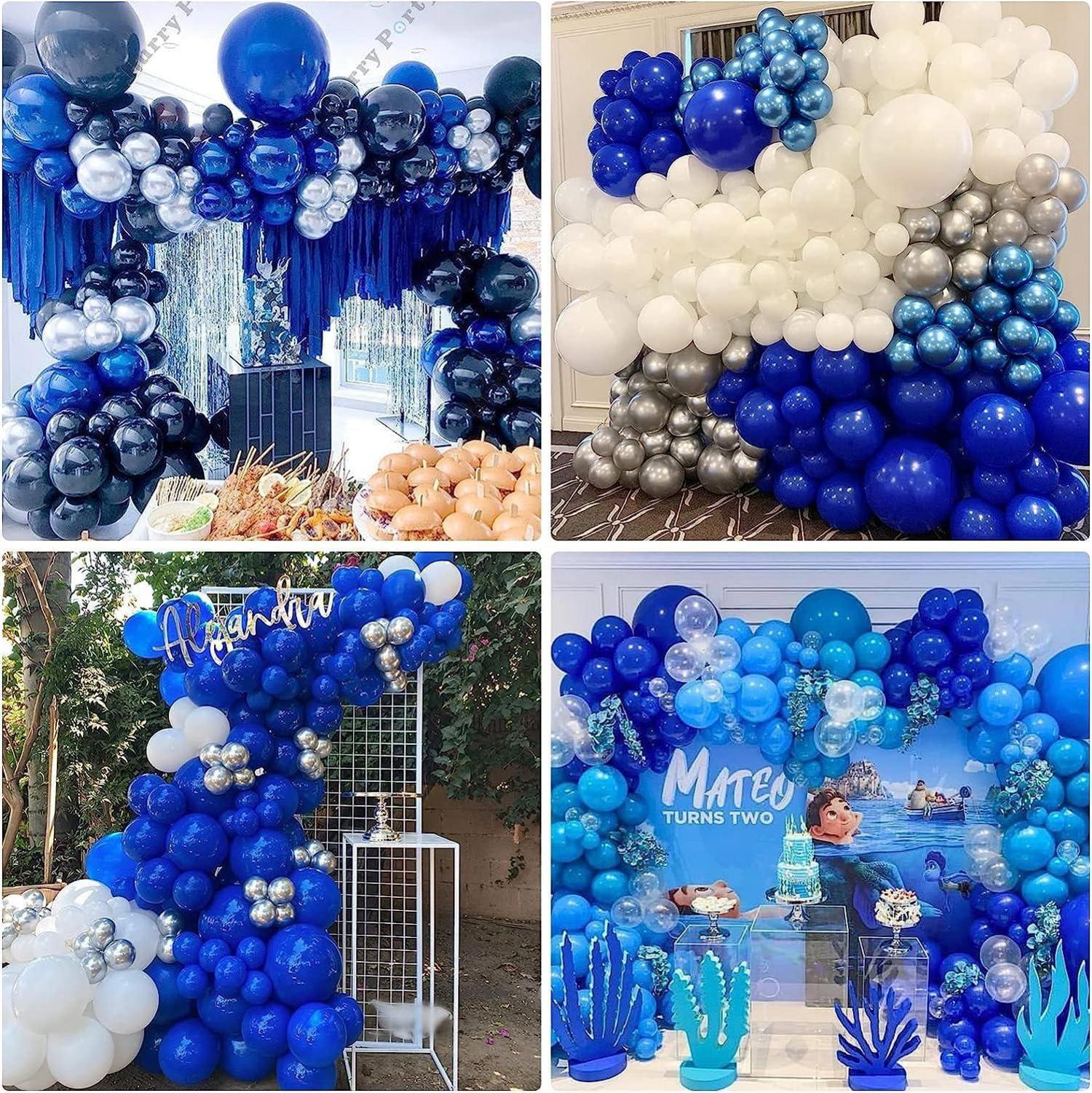 Blau Luftballons 120 Stück Ballon Girlande Set Party Hochzeit Deko 5 10 12 18