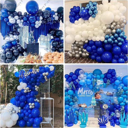Blau Luftballons 120 Stück Ballon Girlande Set Party Hochzeit Deko 5 10 12 18