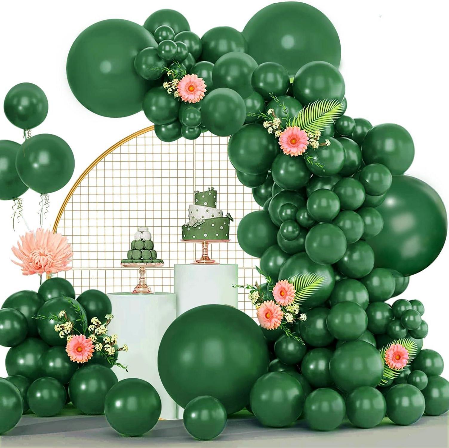 Grüne Luftballons 120er Set für Geburtstag Hochzeit Party