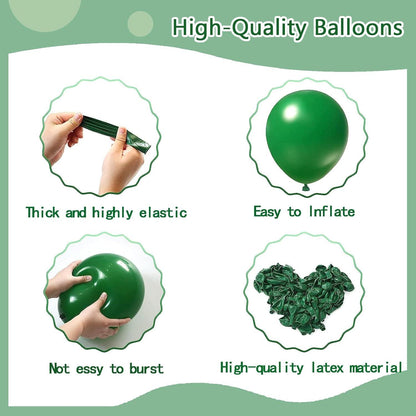 Grüne Luftballons 120er Set für Geburtstag Hochzeit Party
