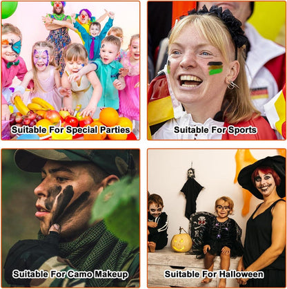 Faschingsschminke Kinder 3 Farben Schminkstifte Halloween Karneval