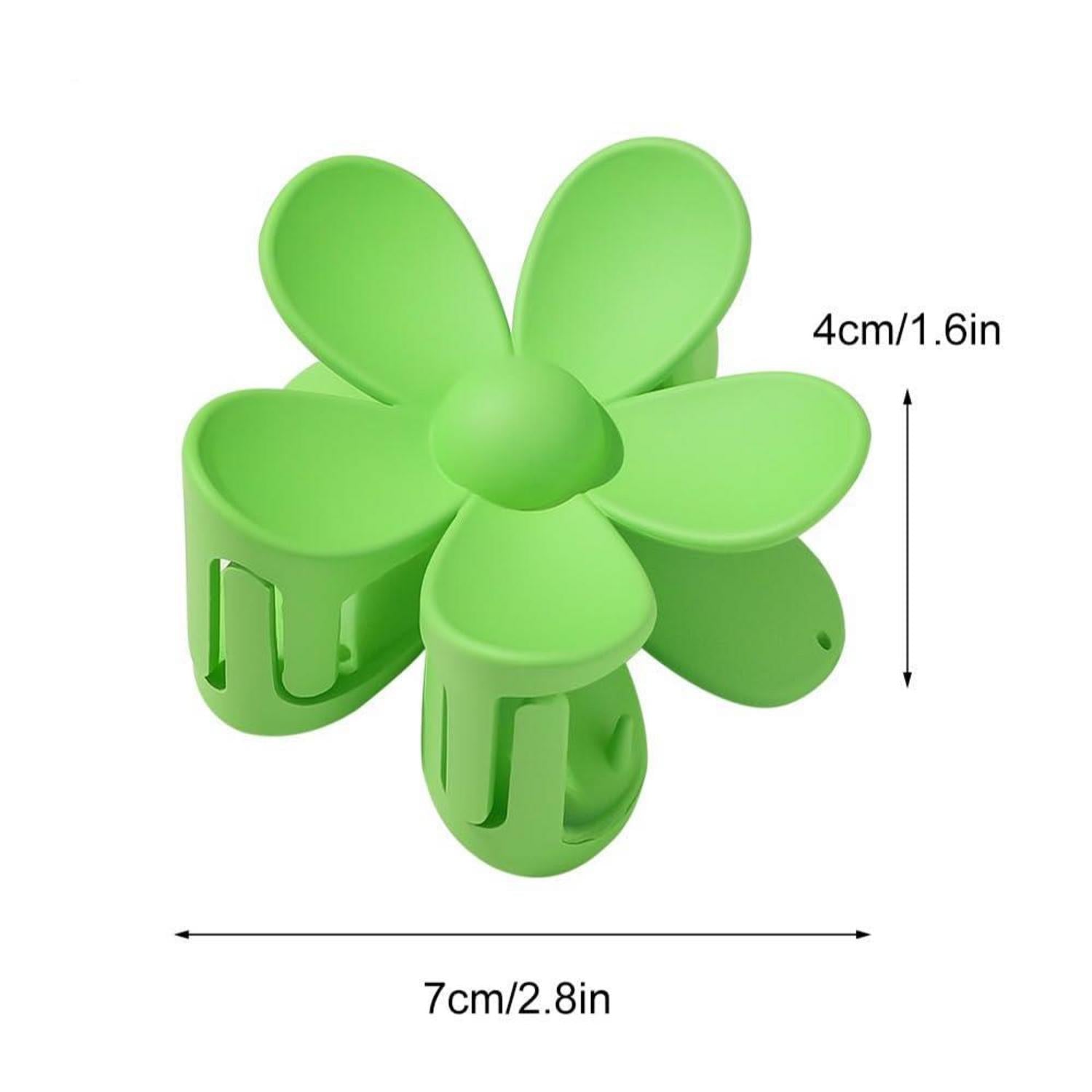 6 Stück Blumen Haarklammern Acryl Haarspangen rutschfeste matte Klauen-Haarspangen