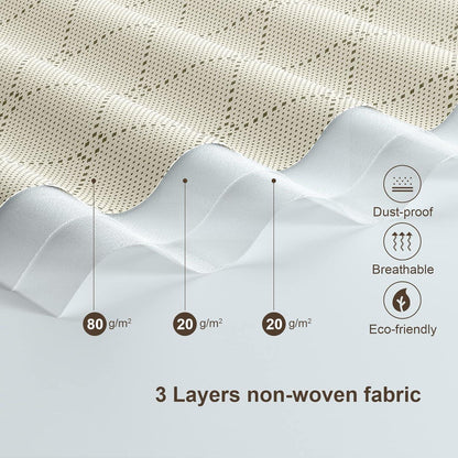 90L Aufbewahrungstasche mit Fenster, 10er Set, Beige