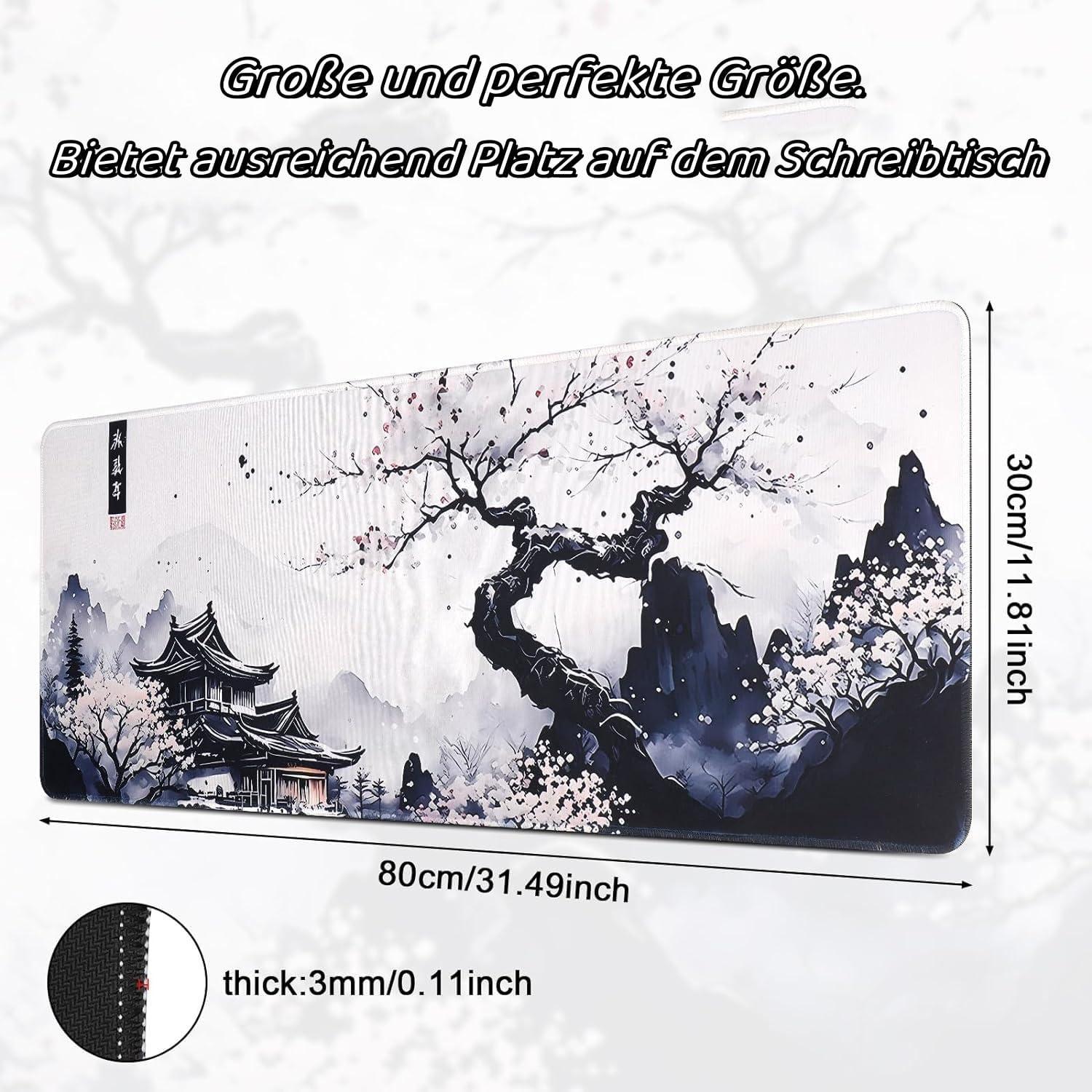 Japanisches Mauspad Große Kirschblüte Schreibtischmatte