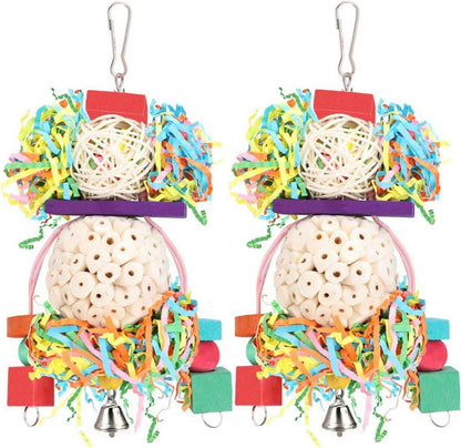 Vogelspielzeug für Papageien Aufhängbar Sola-Ball Kauspielzeug