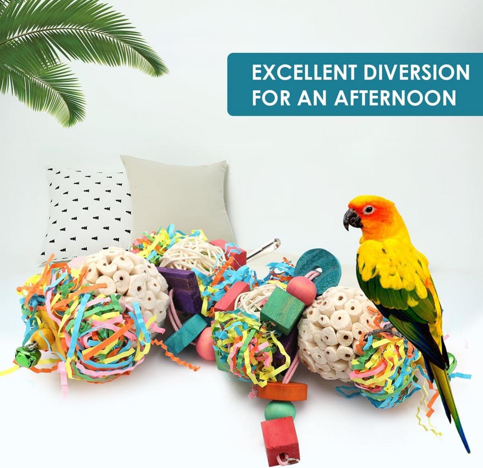 BBjinronjy Vogelspielzeug Sola-Ball für Papageien und kleine Vögel