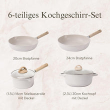 CAROTE Topfsets Pfannenset 6-Teilig Antihaft Induktion