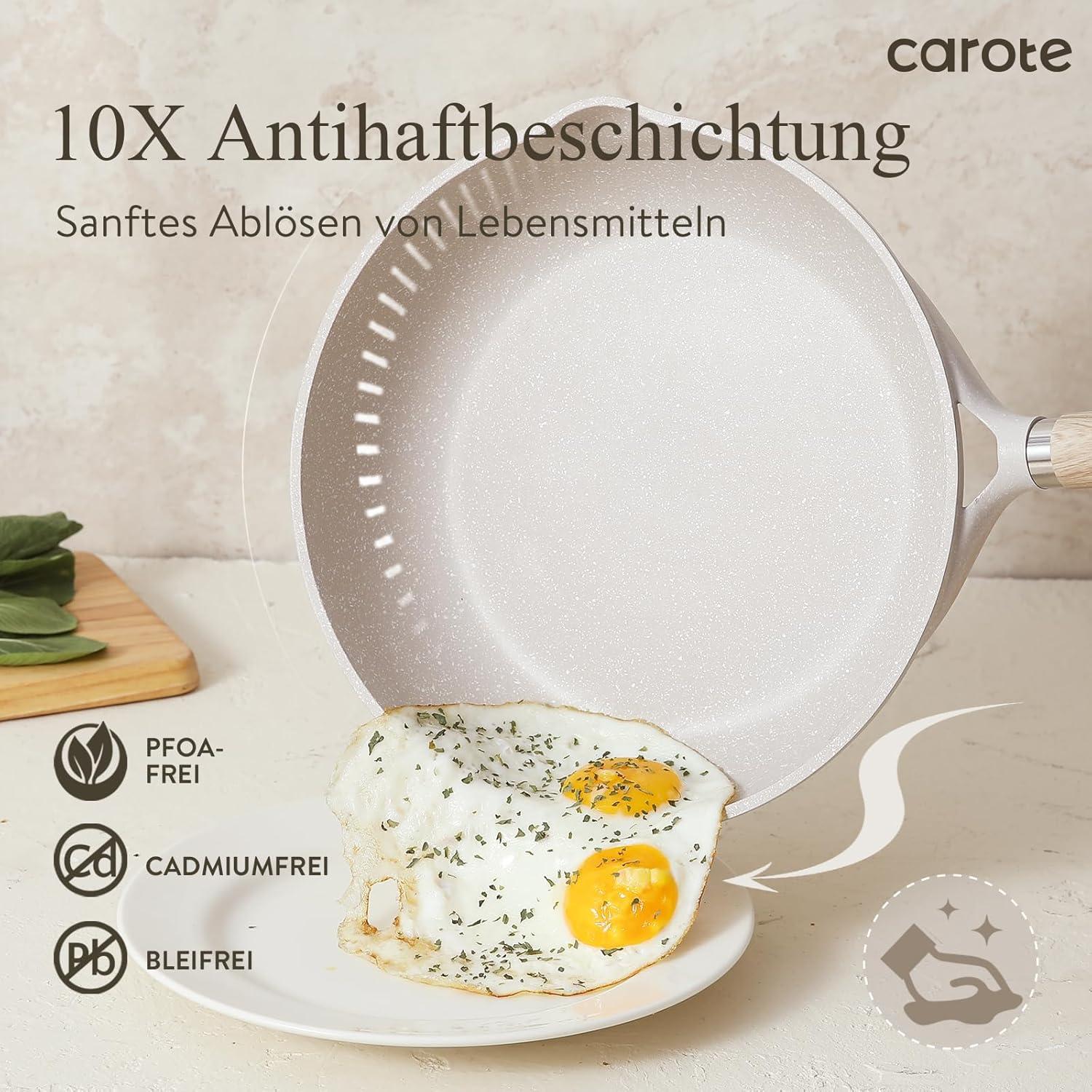 Antihaft Pfannenset 6-Teilig mit Topf und Deckel