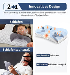 Hydomi CPAP-Kissen für Seitenschläfer - Memory Foam - Nackenstützkissen - 02-Standard