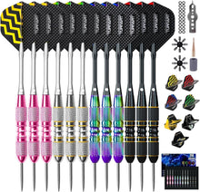 Profi Steeldarts mit Metallspitze, 12 Stück & Dart Case, Turnart