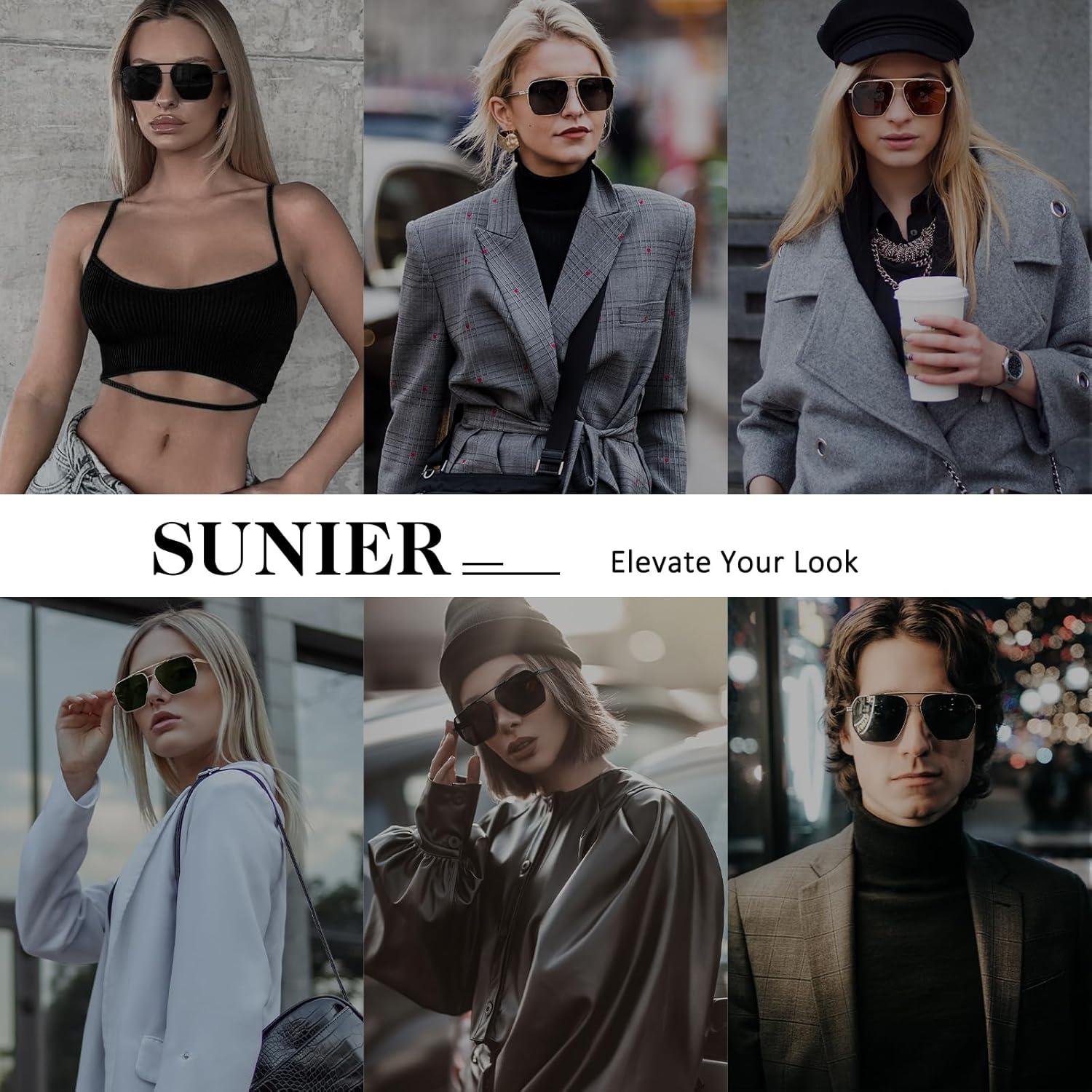 Sonnenbrille Damen Polarisiert Retro Metallrahmen UV400