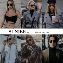 Sonnenbrille Damen Polarisiert Retro Metallrahmen UV400