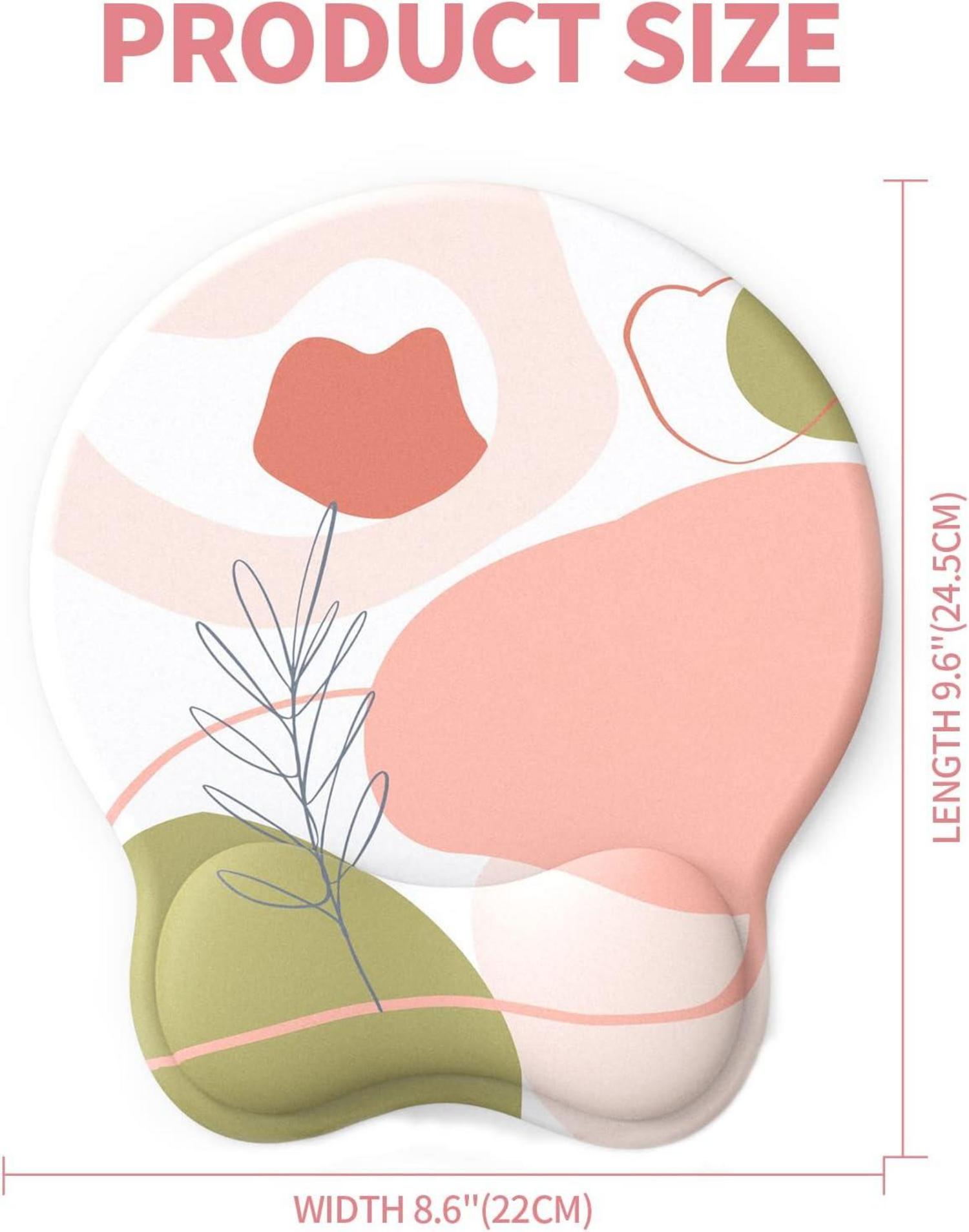 Ergonomisches Gelkissen Mauspad mit Handauflage Rosa PU Unterseite