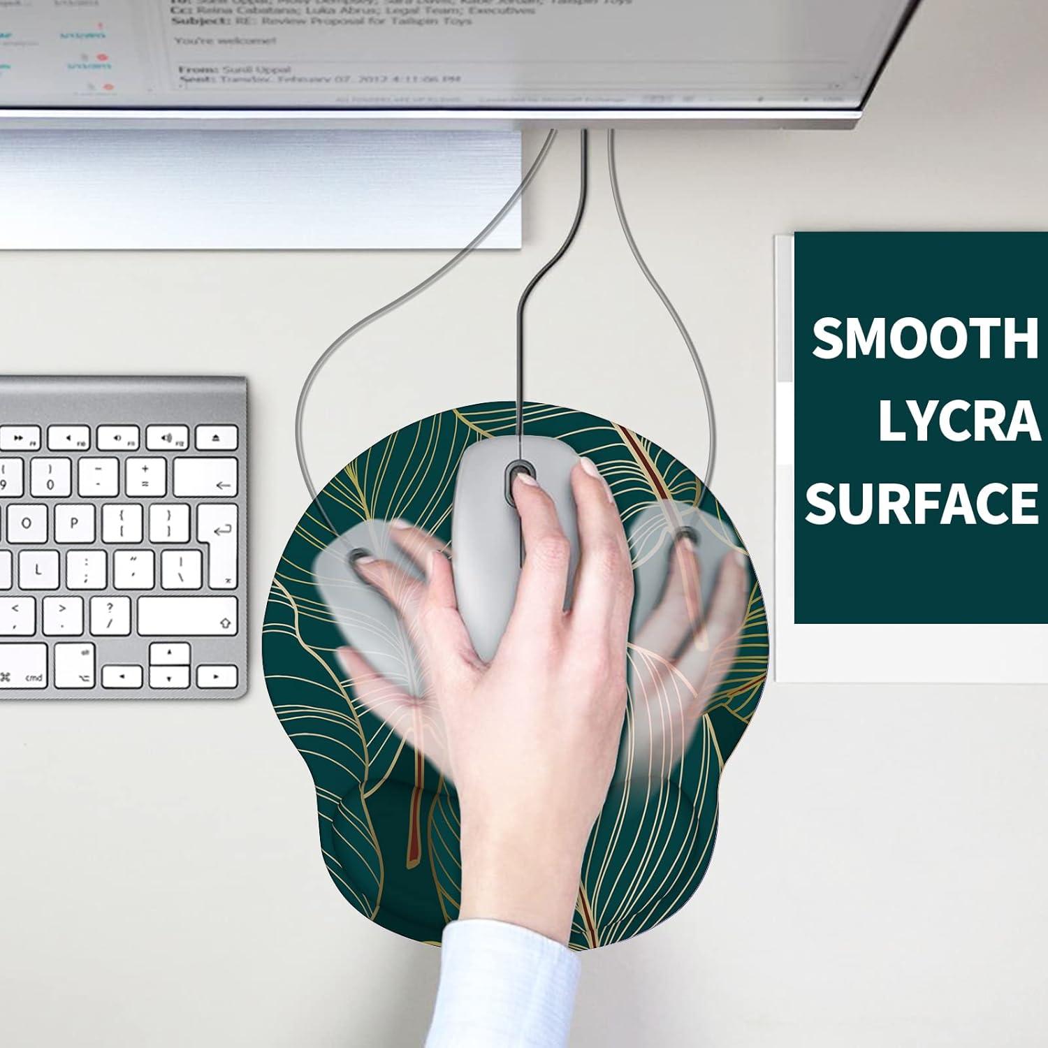 Giecy Gel-Mauspad Ergonomisch Handgelenkauflage Gaming Laptop Mauspad