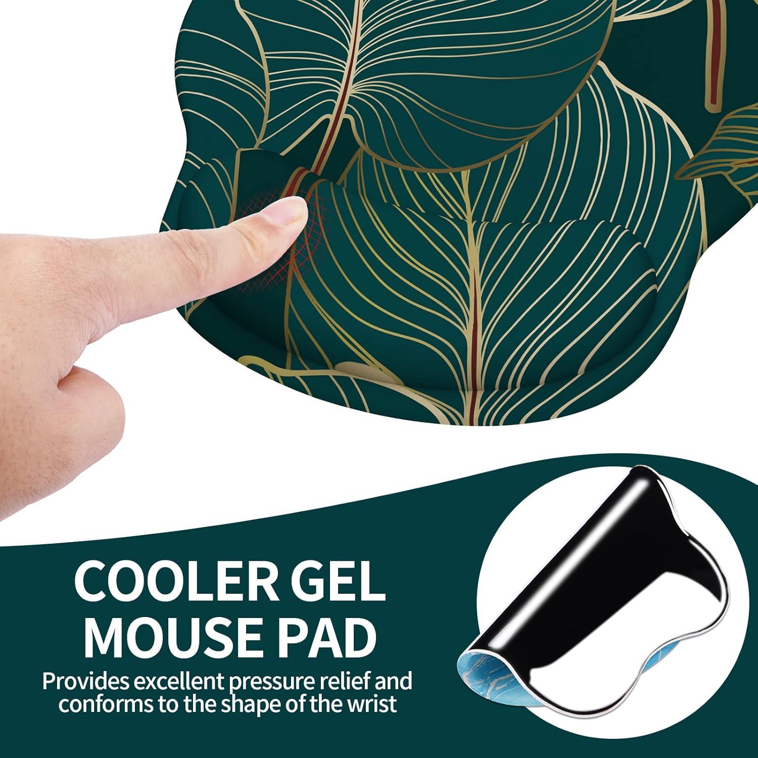 Ergonomisches Mauspad mit Gelkissen und Handauflage, rutschfeste