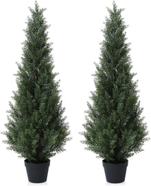 Künstlicher Zedernbaum Kunstpflanzen 125 cm im Topf 2er Pack