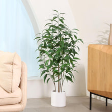 CROSOFMI Künstliche Pflanzen Groß 125 cm Deko Wohnzimmer
