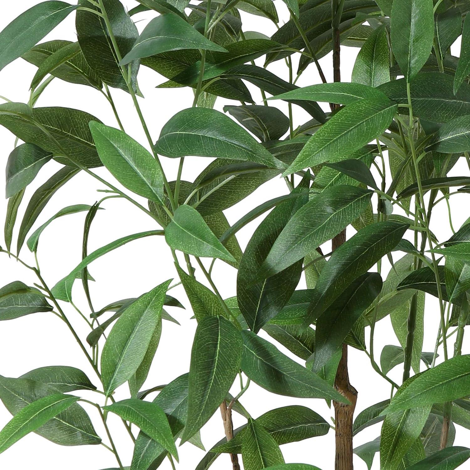 Kunstpflanzen Groß 155cm Eukalyptusbaum-Design Plastik Fake Plant für Innen