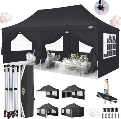 Faltpavillon 3x6m Wasserdicht Stabil Partyzelt Anti-UV Gartenpavillon
