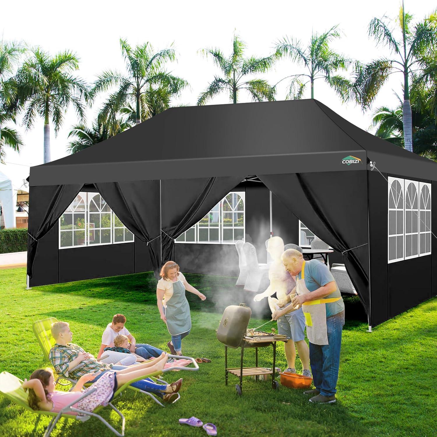 Faltpavillon 3x6m Wasserdicht Stabil Partyzelt mit 6