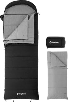 3-in-1 KingCamp Flanellschlafsack XXL für Outdoor-Abenteuer