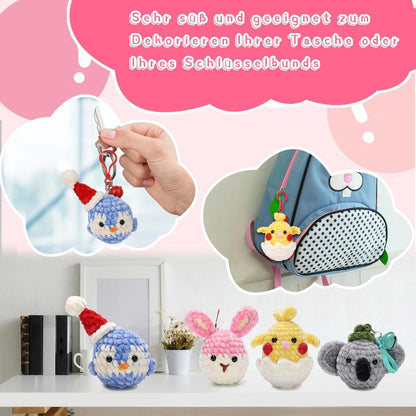 DIY Häkelset Koala Anfänger Starter-Set mit Videoanleitung