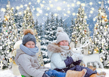 Weihnachten Tannenbaum Schneemann Glitter Hintergrund