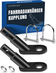 Fahrradanhänger Kupplung Adapter Sicherungsstift Schwarz 2er-Pack