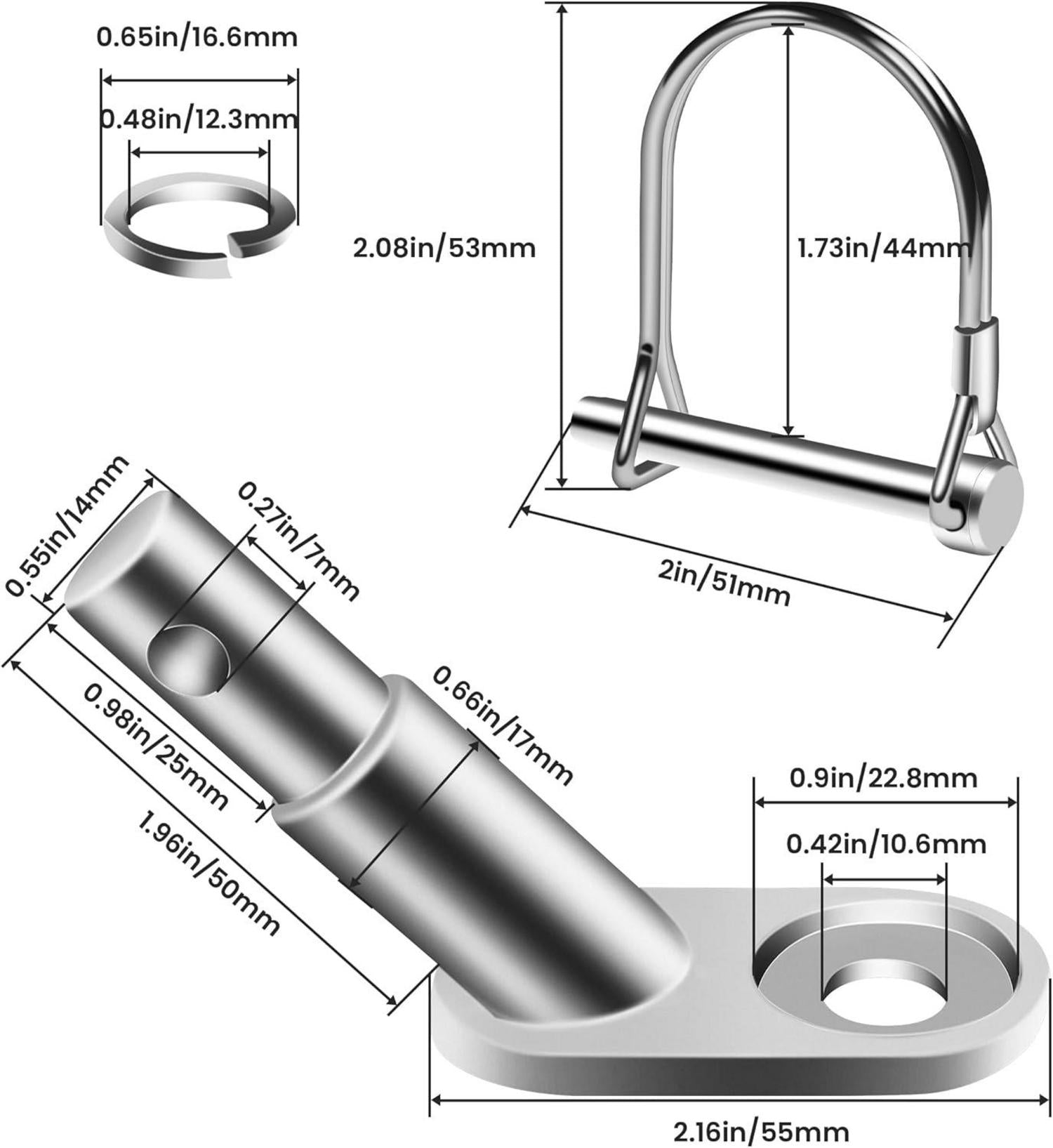 Fahrradanhänger Kupplung Adapter Hundeanhänger Sicherheitsstift