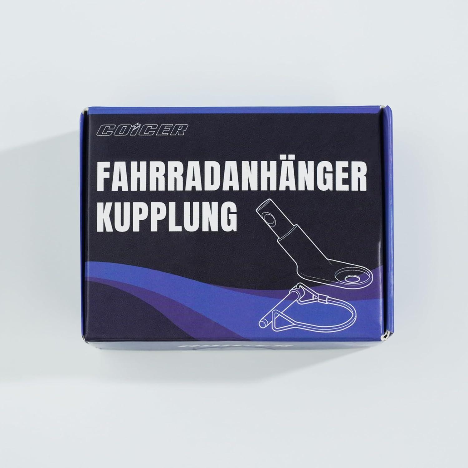 Coicer Fahrradanhänger Kupplung Adapter Hundeanhänger Sicherungsstift Silber