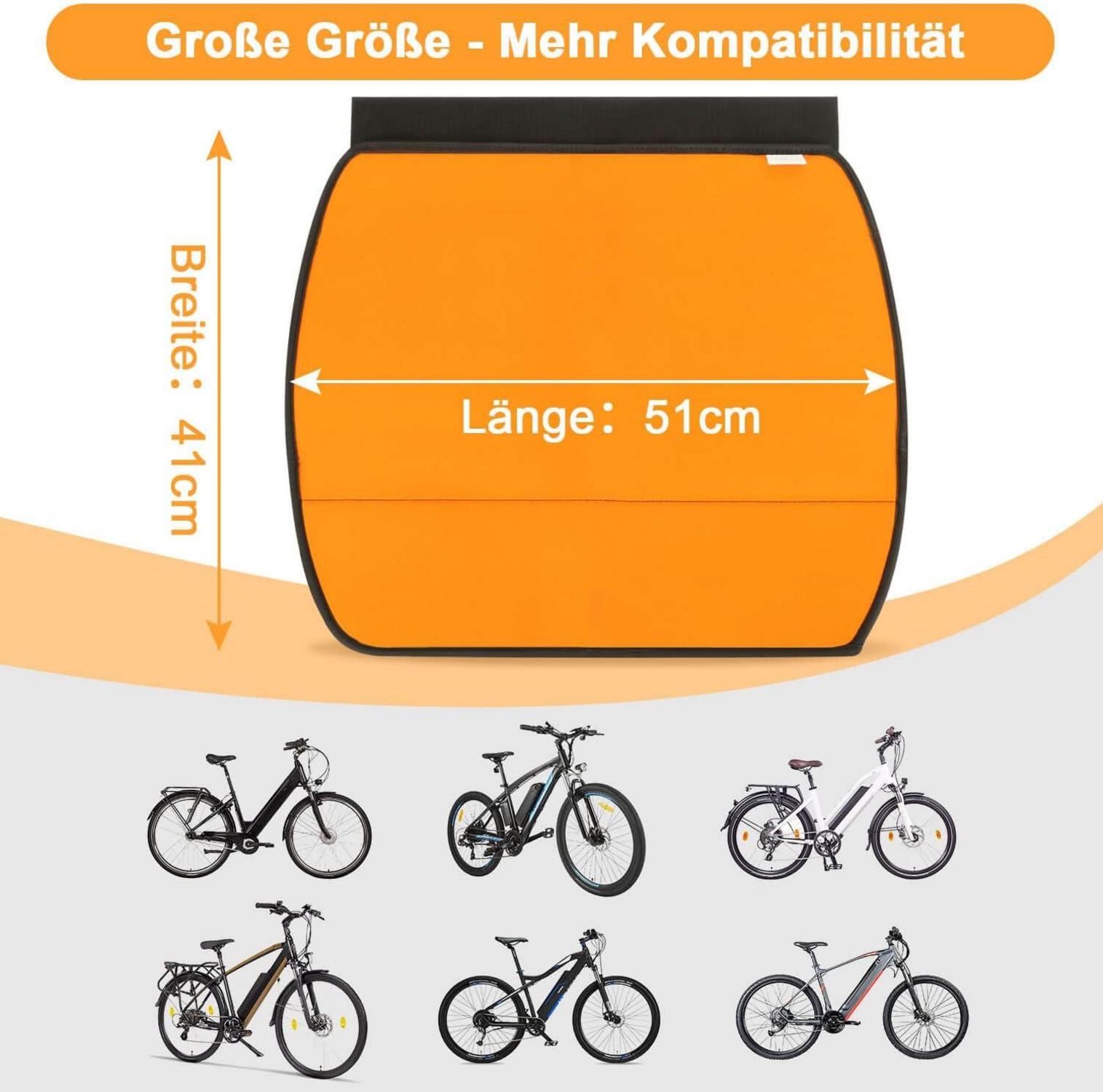 toptrek E-bike Akku Schutzhülle 28-40 CM Rahmenakku - Kälte & Staub Schutz