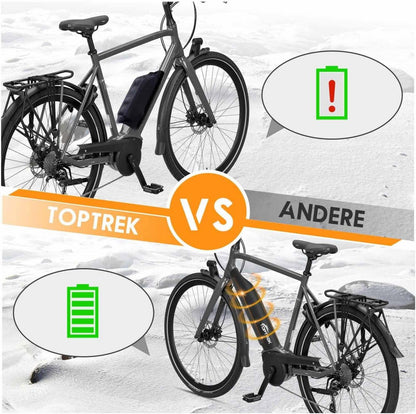 Ebike Akku Schutzhülle für Rahmenakku 28-40 cm, Kälteschutz & Staubschutz