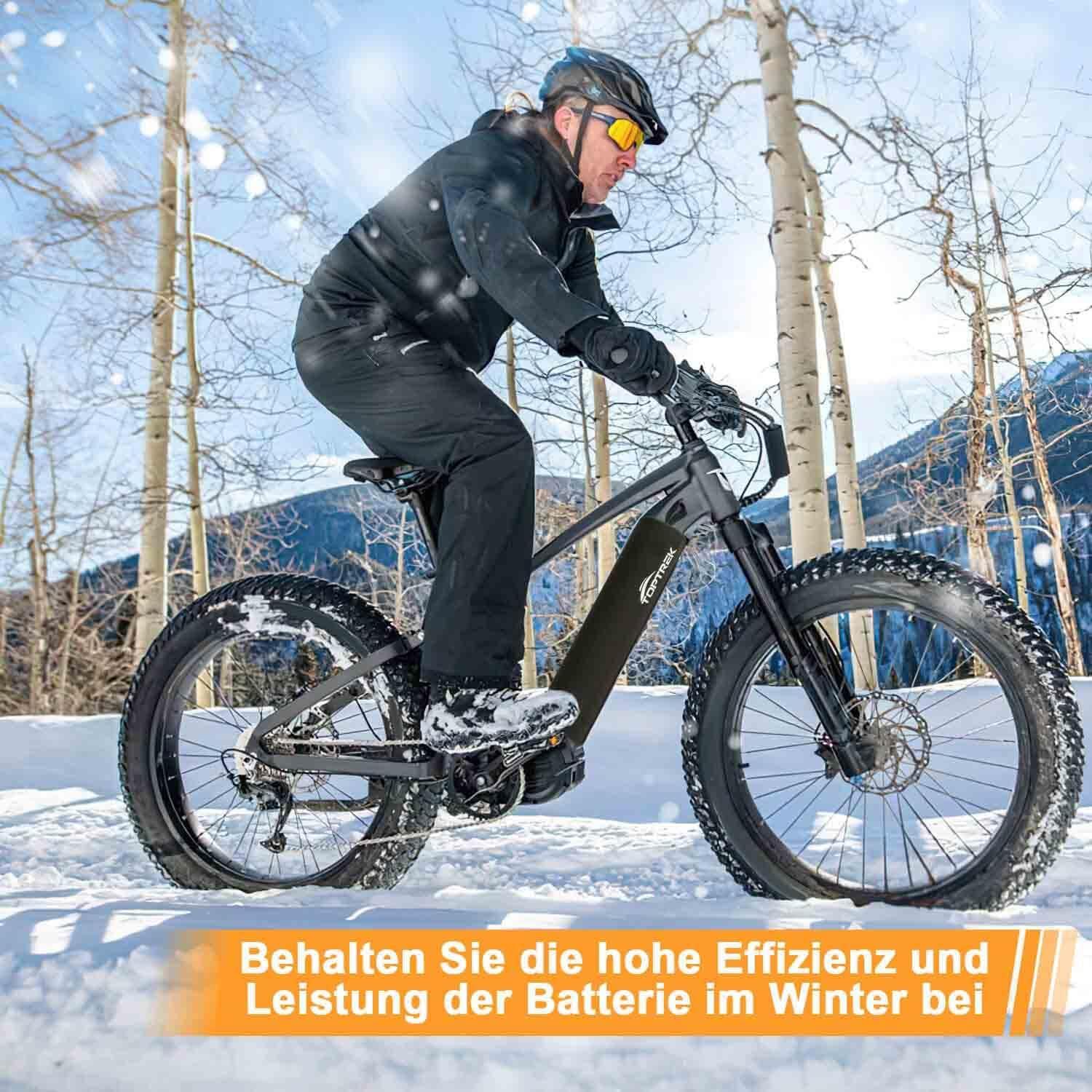 toptrek E-bike Akku Schutzhülle 28-40 CM Rahmenakku - Kälte & Staub Schutz