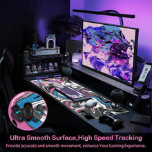 Abetcabe Gaming Mauspad XXL 900x400mm Rosa-Blau