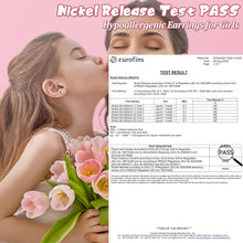 10 Paar Mädchen Ohrringe Set Zirkonia Herz Blume Stern
