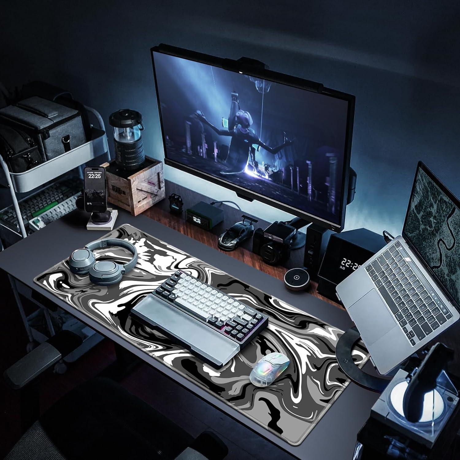 Gaming Mauspad XXL, Mousepad 900x400mm, Fluid