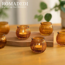 Romadedi Kerzenständer Teelichthalter Glas Teelichtgläser