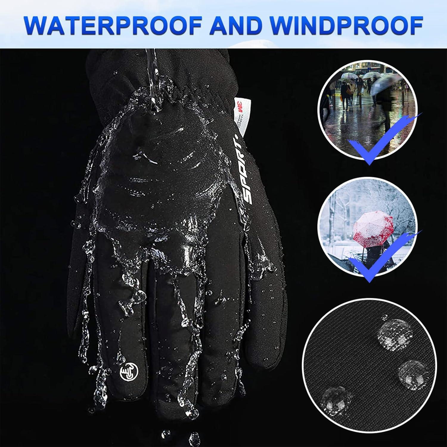 Winterhandschuhe Warm wasserdicht Touchscreen Herren Damen XL