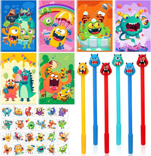 66-teiliges Monster Party Set für Kindergeburtstag und Schulanfang