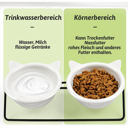 Keramik Futternapf Katze - Erhöhter
