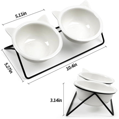 Keramik Futternapf Katze - Erhöhter