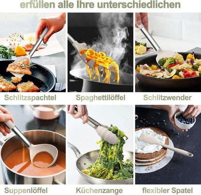 26tlg. Silikon Kochutensilien Set mit