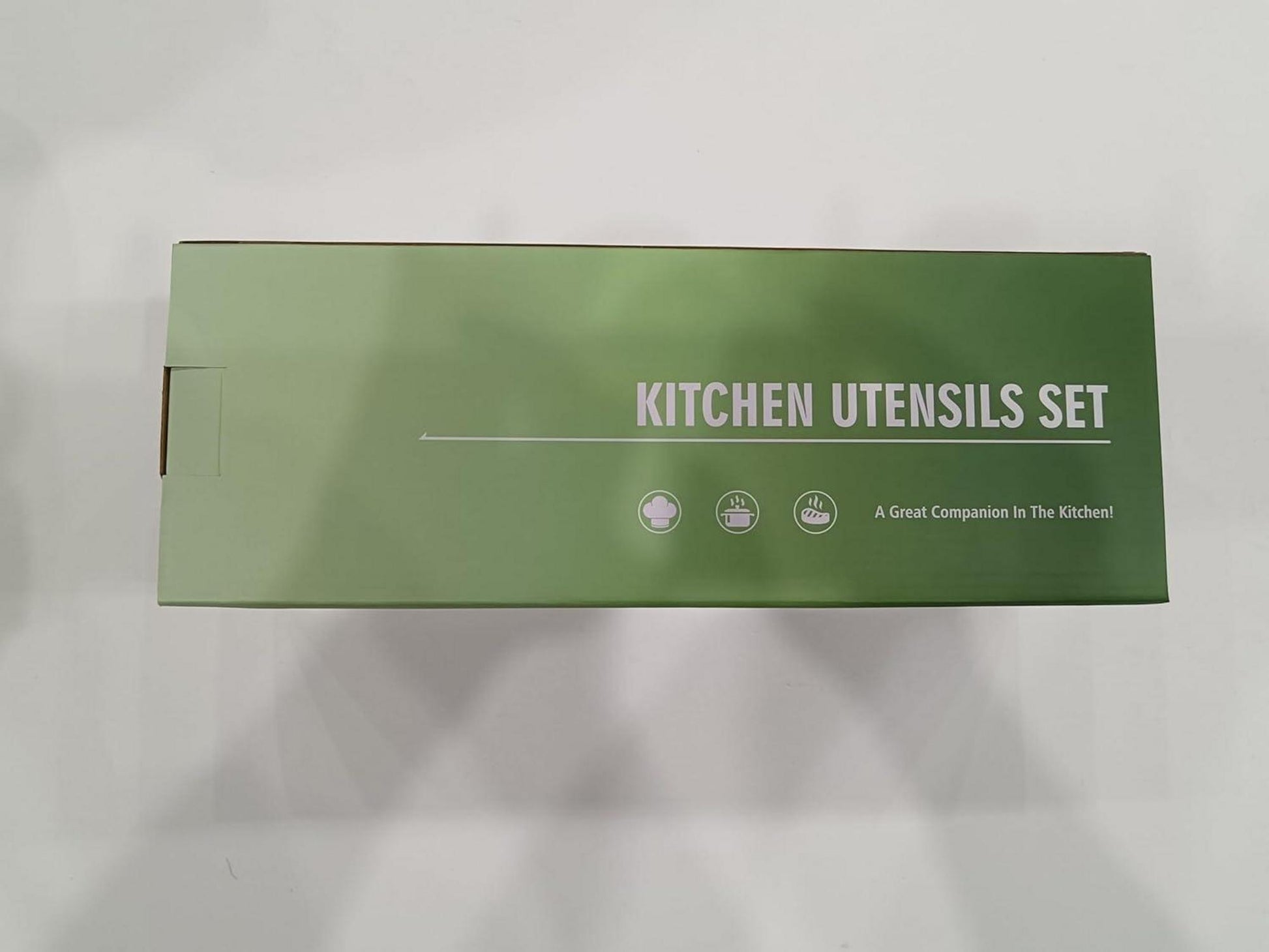 26-teiliges Silikon Kochutensilien Set mit Edelstahlgriff, Utensilienhalter, hitzebeständig, spülmaschinenfest - Khaki