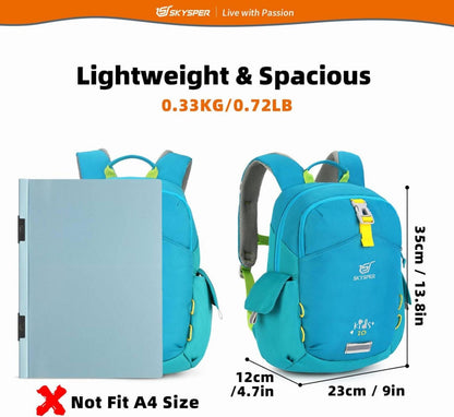 Kinderrucksack für Jungen Mädchen 3-8 Jahre, Outdoor-Wanderrucksack 10L