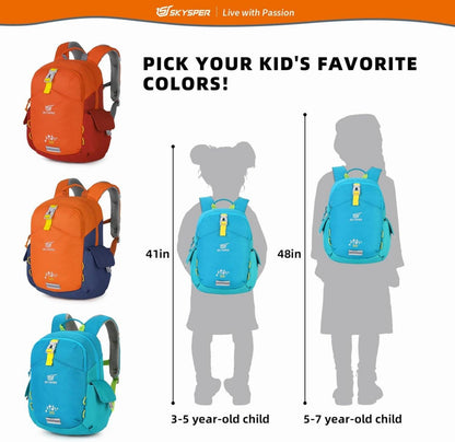 Outdoor Kinderrucksack 10 Liter für Jungen Mädchen 3-8 Jahre blau