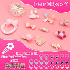 Kinder Schmuck-Set Mädchen 3-12 Jahre Haarschmuck Geburtstag Weihnachts Geschenke