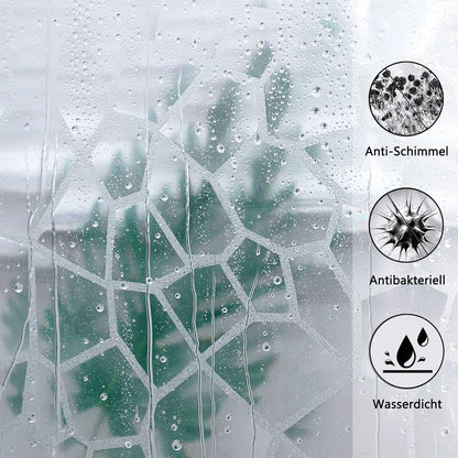 Duschvorhang Transparent 200x200cm wasserdicht mit Magneten