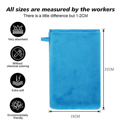 10er Pack Wiederverwendbare Mikrofaser Waschlappen Set