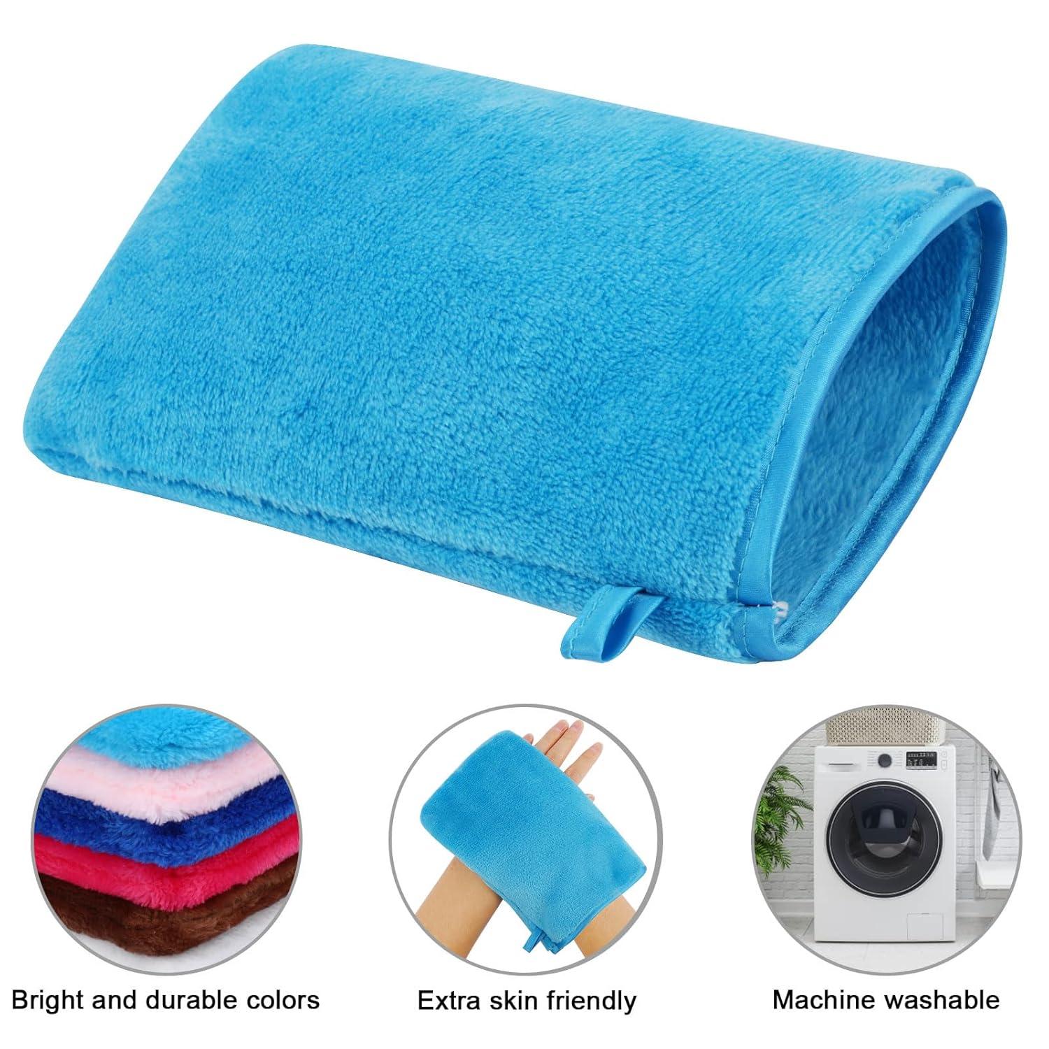 PHOGARY 10 Farben Mikrofaser Waschhandschuhe 21x15cm Frottee Handschuhe