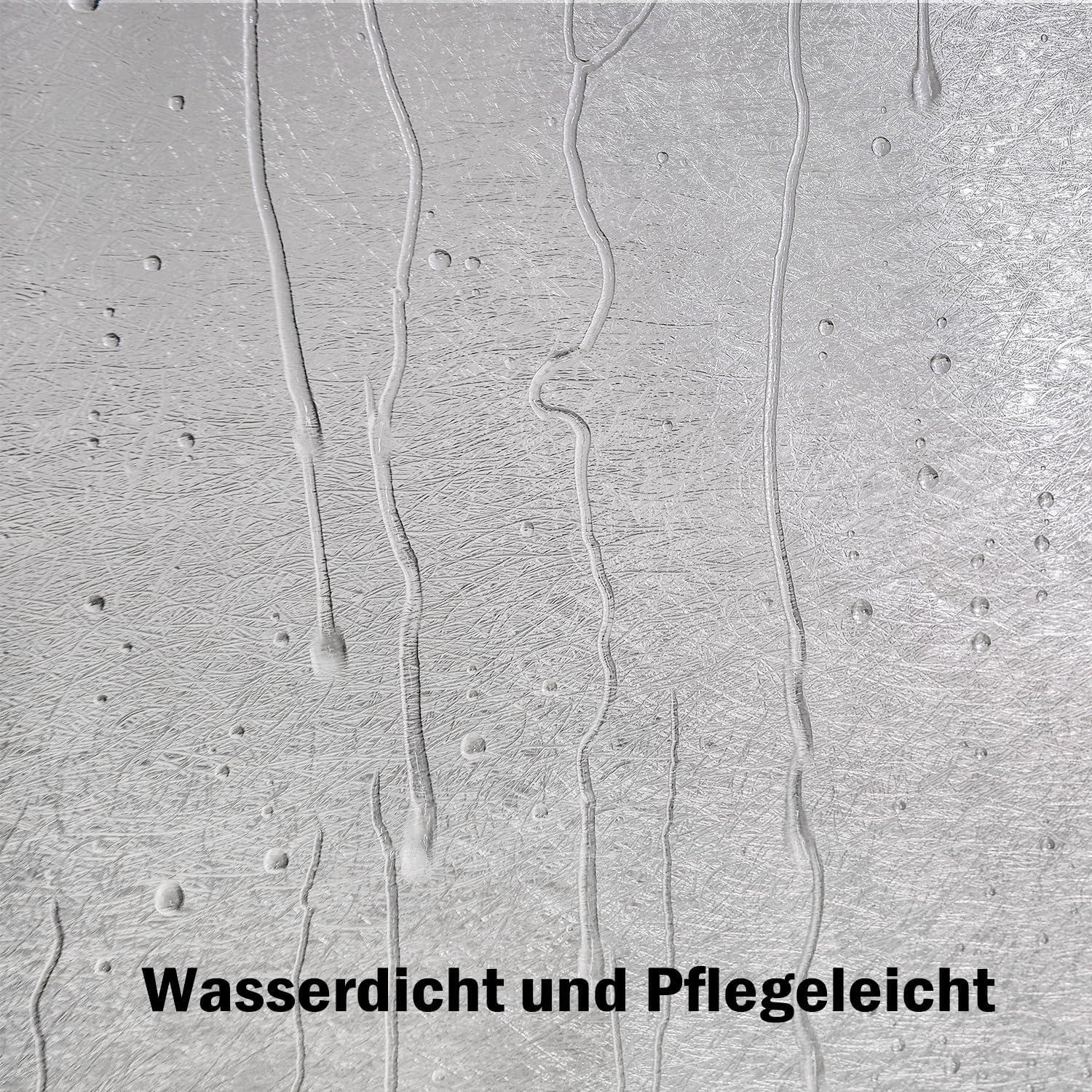 Duschvorhang Transparent Weiß 200x200 mit Magneten und Haken
